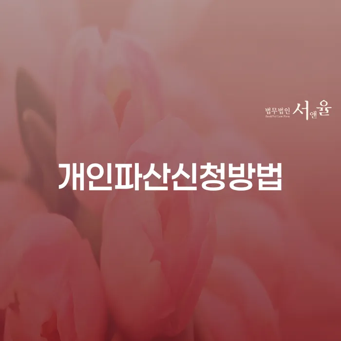 개인회생신청비용 빚 합법적인 빠른방법 지식이