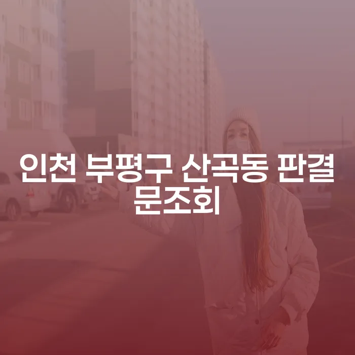 인천 부평구 산곡동 판결문조회: 개인희생의 길을 찾는 방법은?